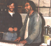 Dan Stolpe, Joe Funk at Joseph Press, 1974.jpg (18448 bytes)